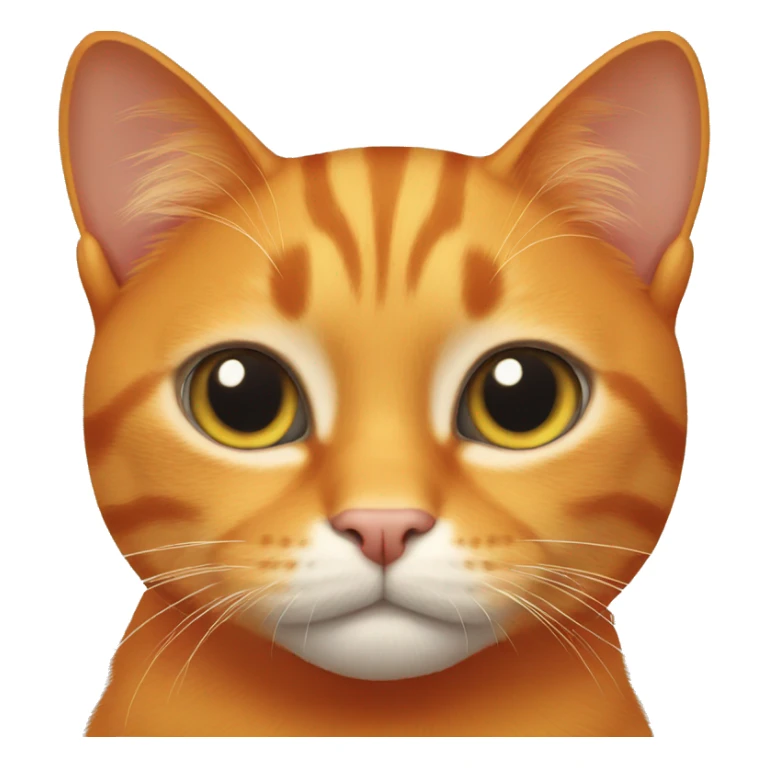 Orange cat sticker