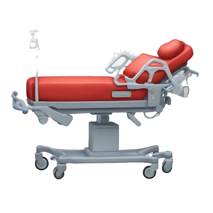 Red Crash cart in an intensive care unit  sticker
