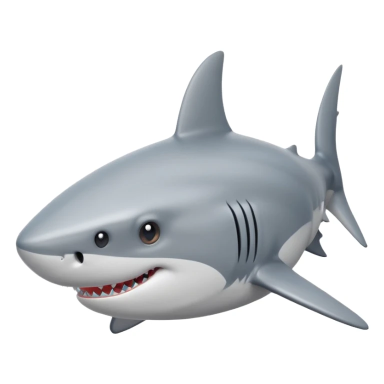 Shark with 🤩 sticker