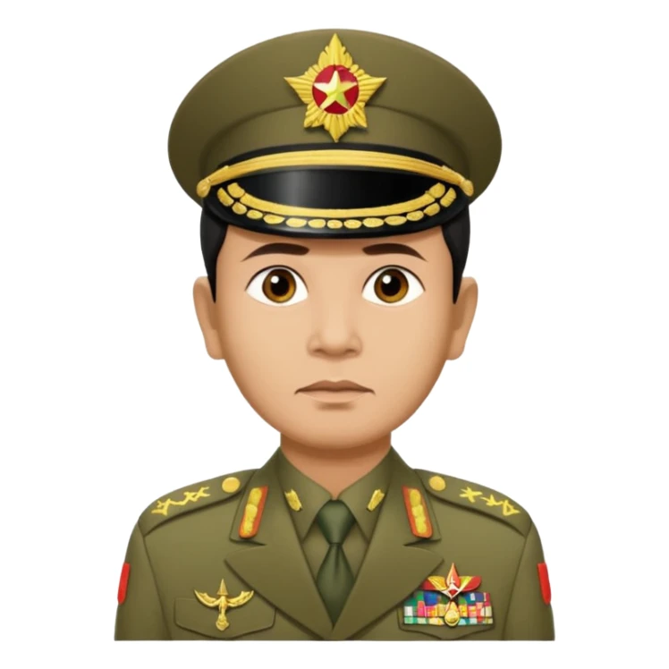 Myanmar junta Min Aung Hlaing sticker