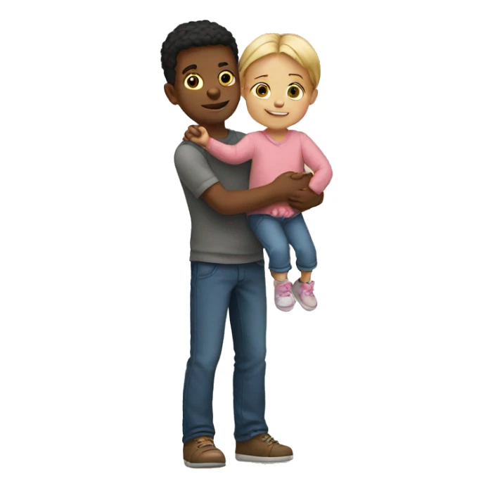 Brother Holding His Little Sister sticker