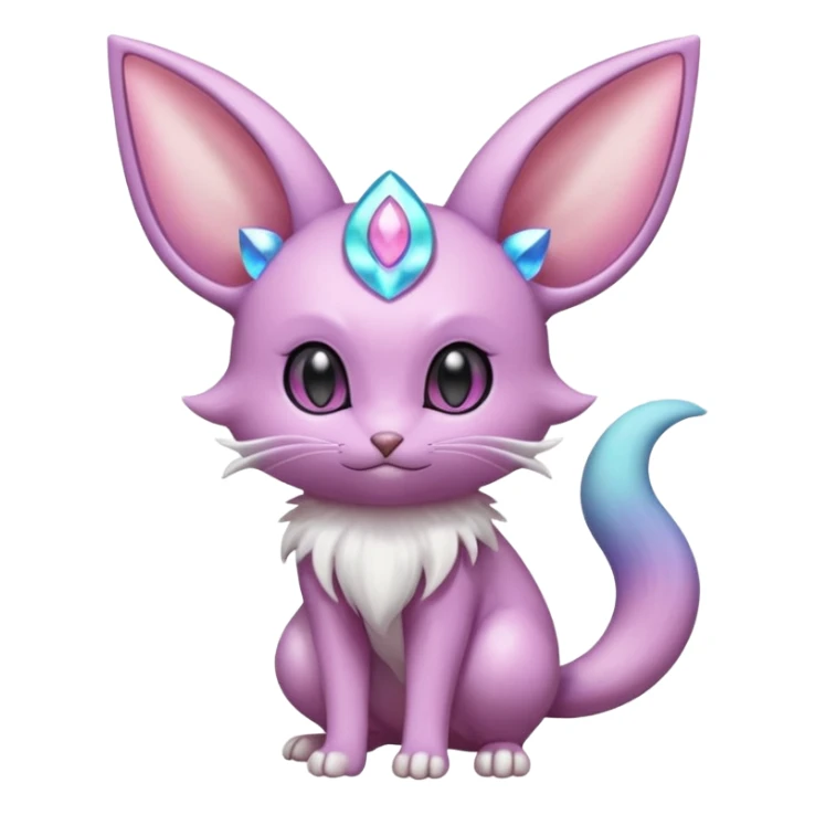 Espeon-Mew-Minccino-Delcatty-Pachirisu-fusion sticker