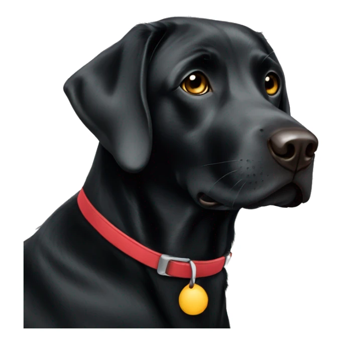 Black Labrador sticker