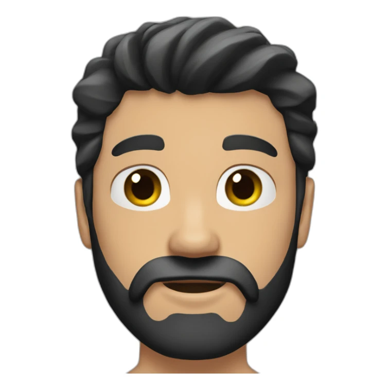 white-man-black-hair-beard-muscles sticker