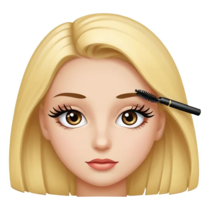 Girl with mascara  sticker