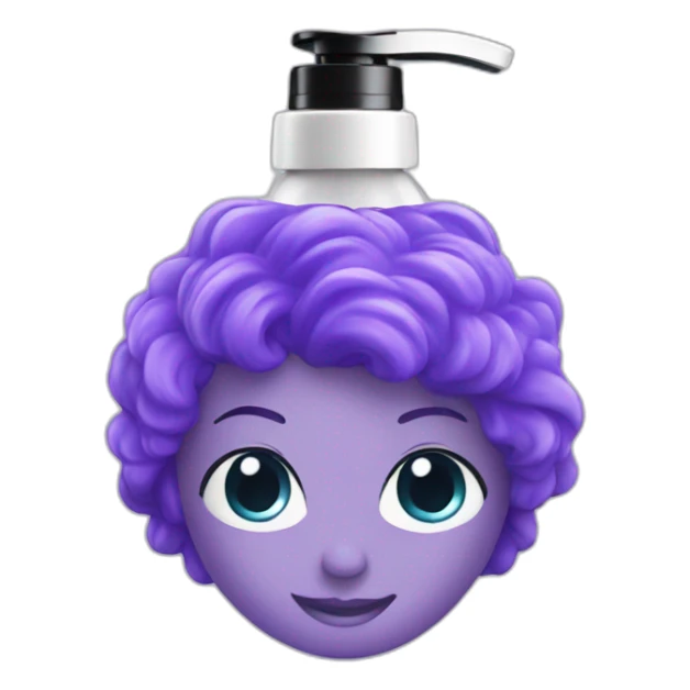 body and hair shower gel sticker