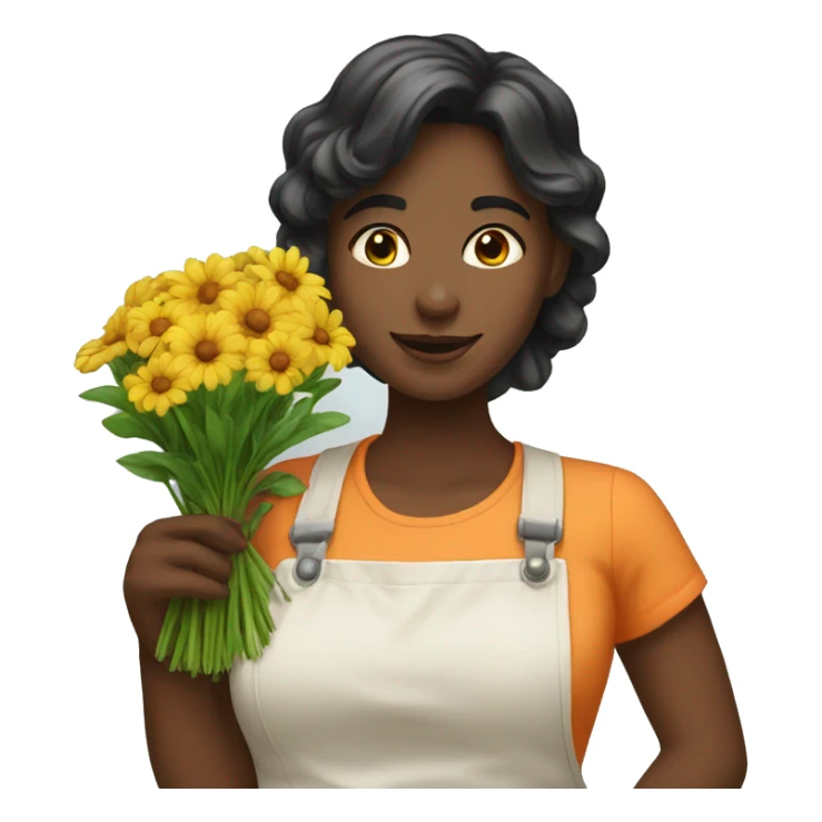 florist girl sticker