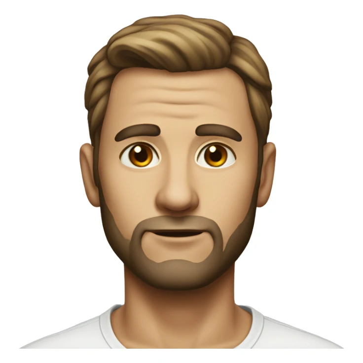 man in full growth  photorealistic serious sticker