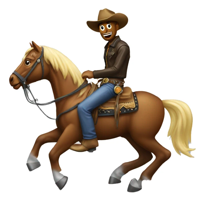 $10 Cowboy riding electric horse  sticker