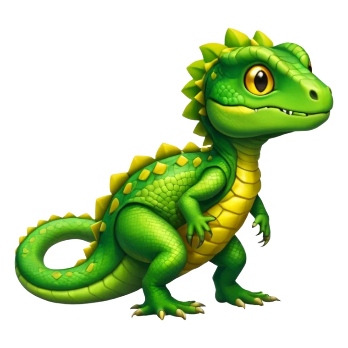 Shiny furry reptilian (full body) sticker
