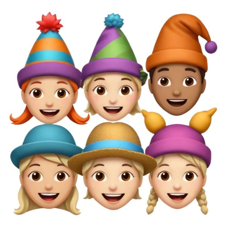 a group of crazy people looking weird with wild expressions sticker