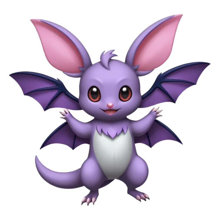 Minccino-Noibat-Swoobat-hybrid-fusion, full body sticker