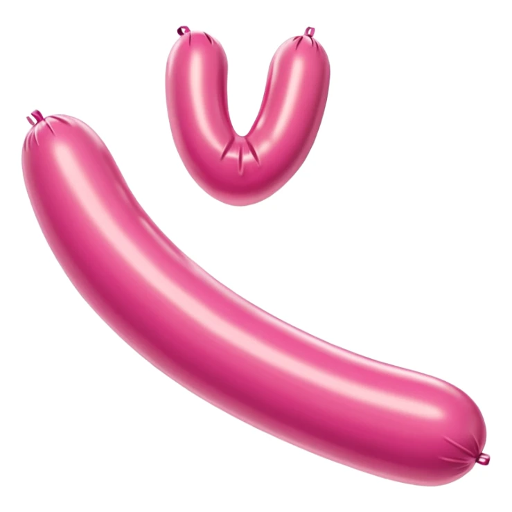 kielbasa jeff koons  inflatable balloon sausage sculpture art  sticker