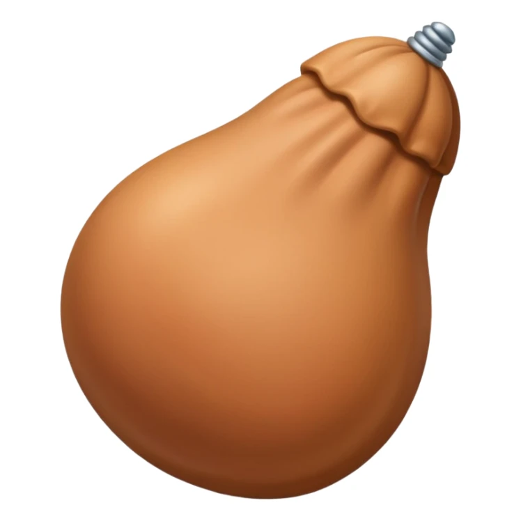 A penis with ballsack behind sticker