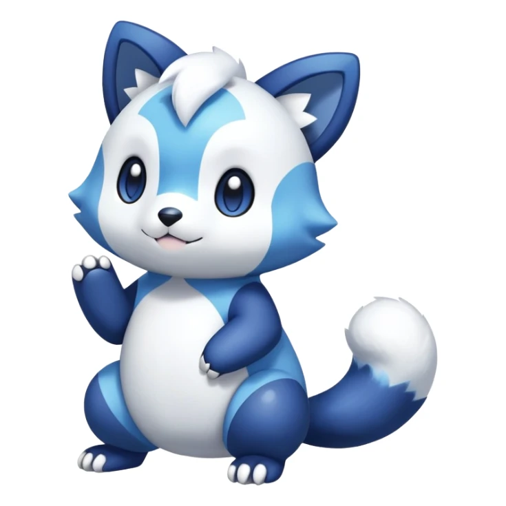 Shiny Meowstic-Oshawott-Hybrid (Full body) sticker