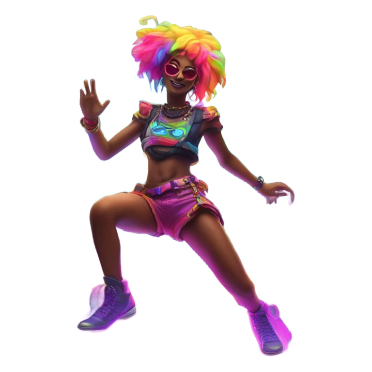 Raver half way in a portal sticker