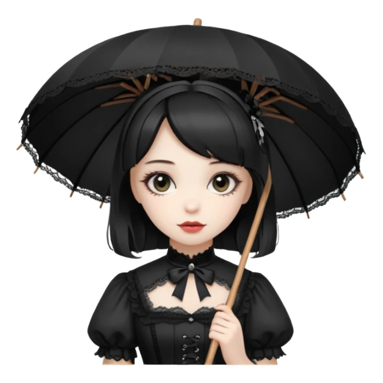 Gothic Lolita girl sticker