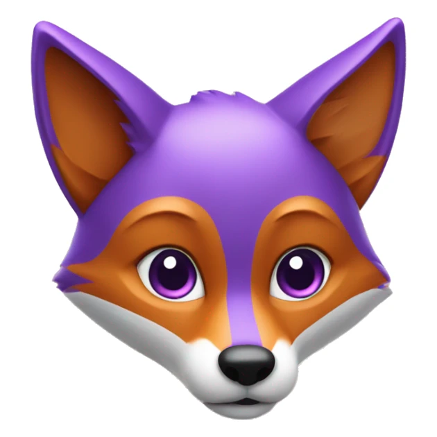 fox that is purple  with superhote airbnb honor medaill sticker