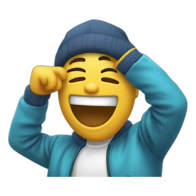 Personne qui fait un dab sticker