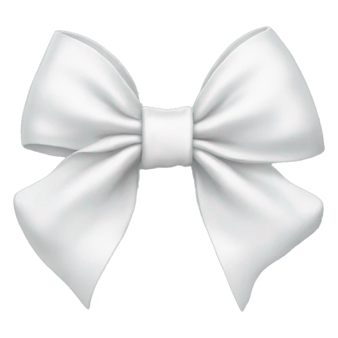 White bow sticker
