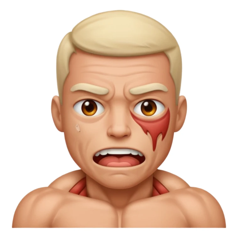 un infortunio muscolare durante sport sticker