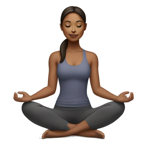 yoga girl brunette  sticker