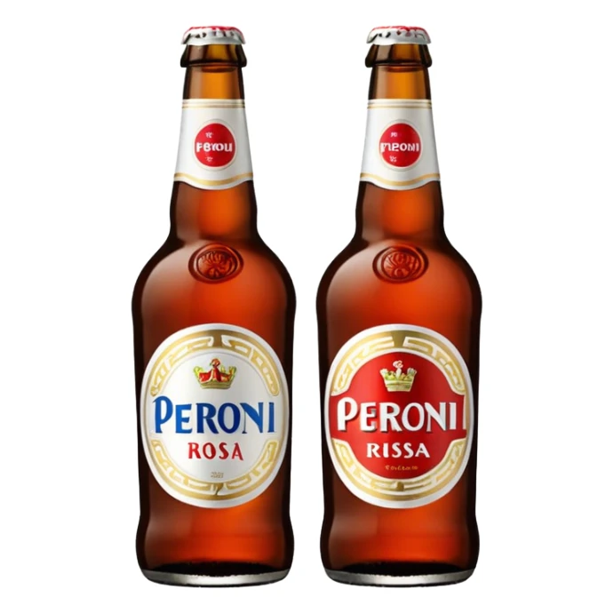 Birra Peroni rossa piccola in bottiglia da 33 cl
 sticker
