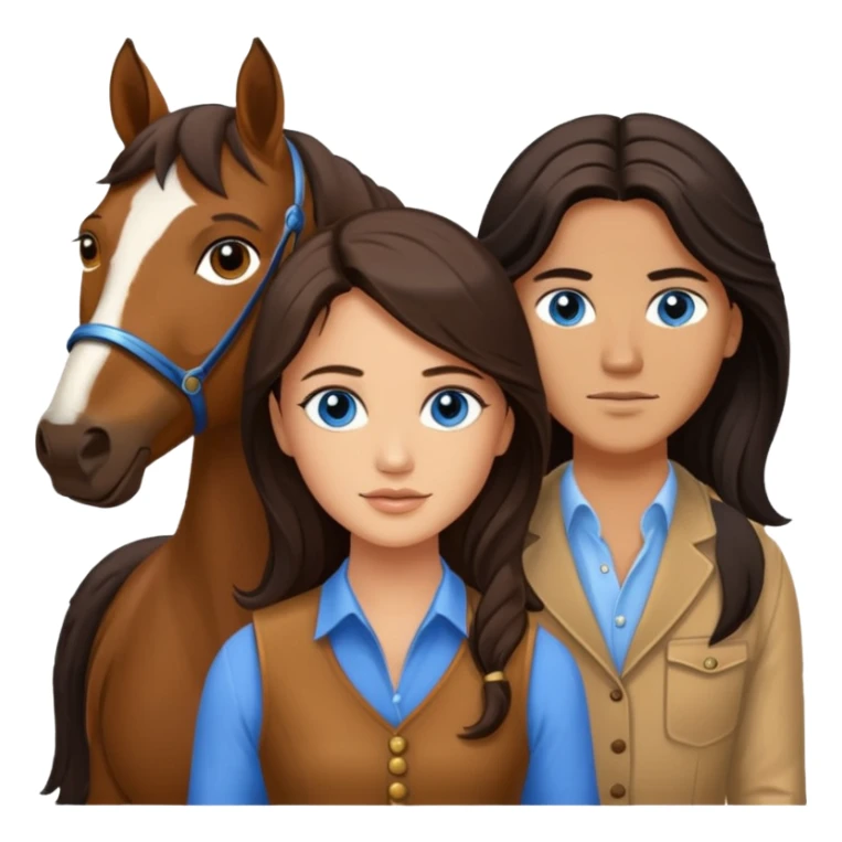 Remove rabbit ears from blue eyed trevor donovan with brown eyed danica mckellan and horse sticker
