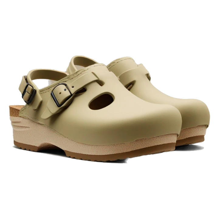 Birken stock Boston clog khaki beige color sticker