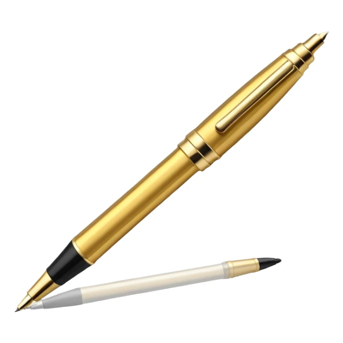 3D perspective academic premium golden vip pro pen sticker