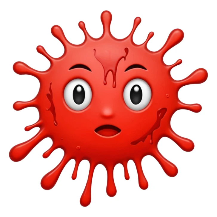 red splat sticker