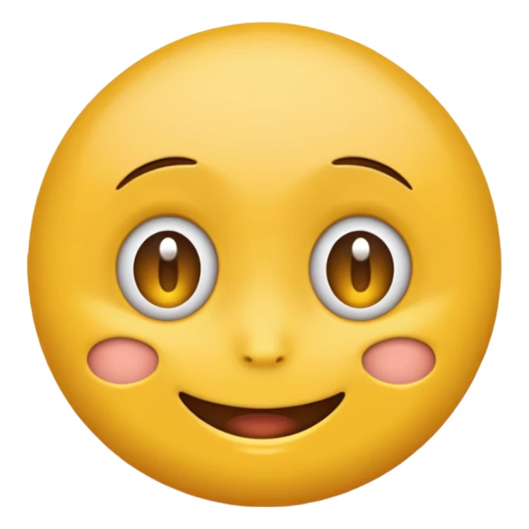 Classic yellow emoji, twitching eyes sticker