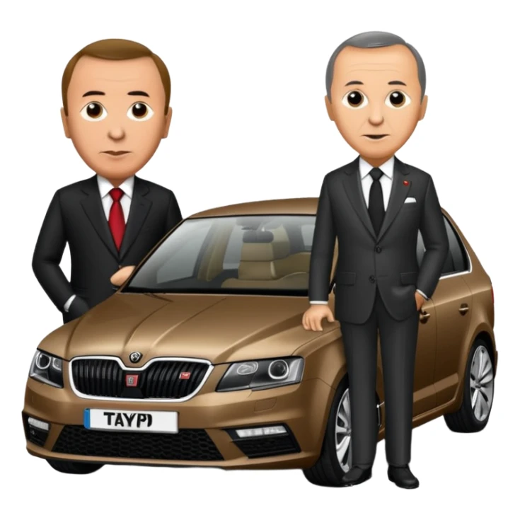 Recep Tayyip Erdoğan Skoda Octavia rs kullanıyor sticker