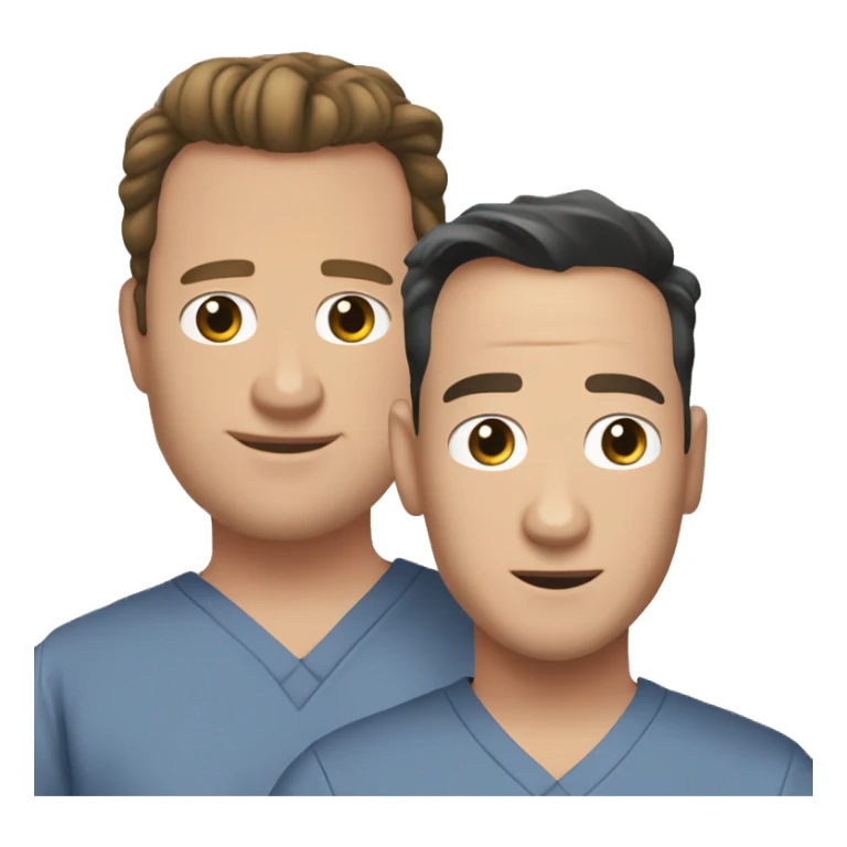 george o'malley and alex karev from grey's anatomy sticker
