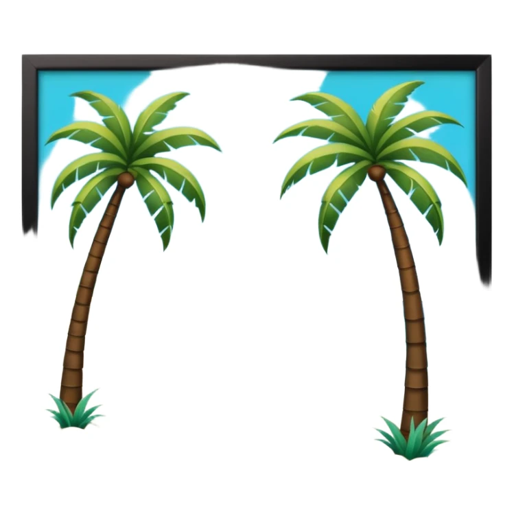 Karibikstrand sticker