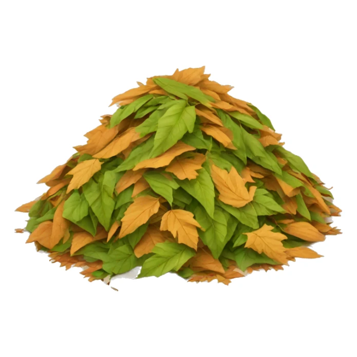 pile of leaves sticker