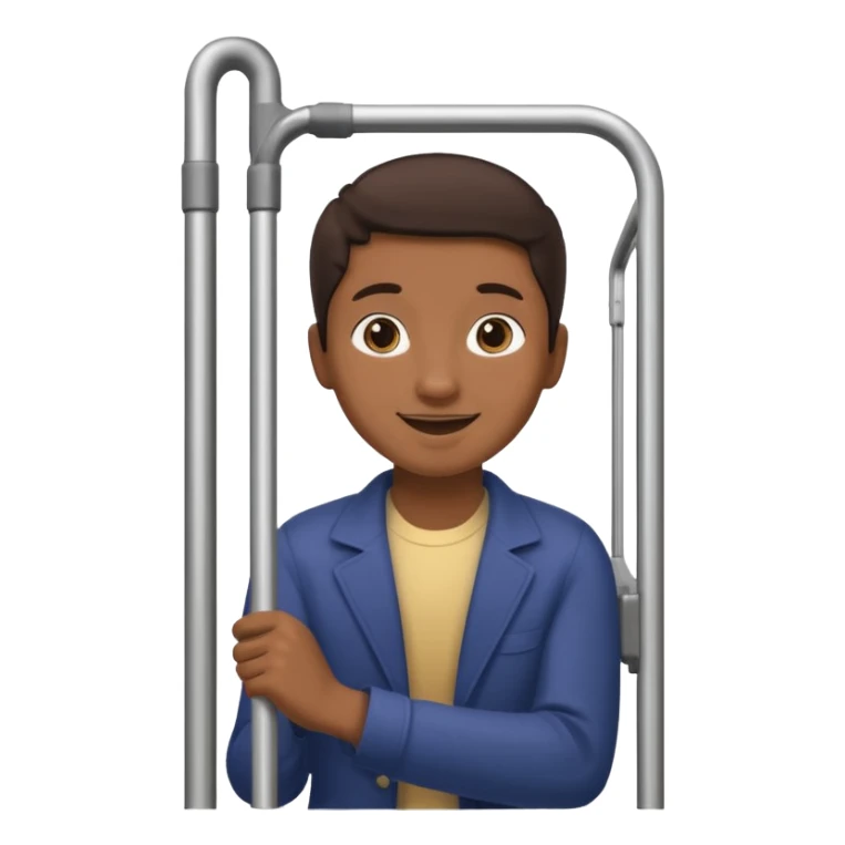 Rider holding grab bar,Metro Riders, inside metro train, no transparent, with background,full image , negative transparent. sticker