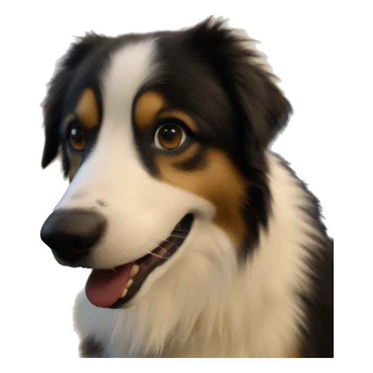 cheeky dog sticks out tongue sticker