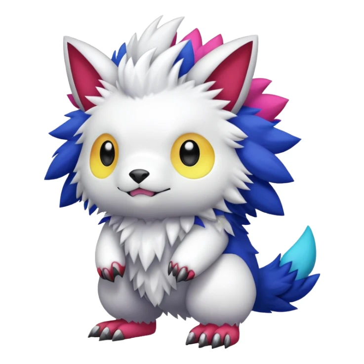 Kawaii cool Digimon-Fakemon-animal full body sticker