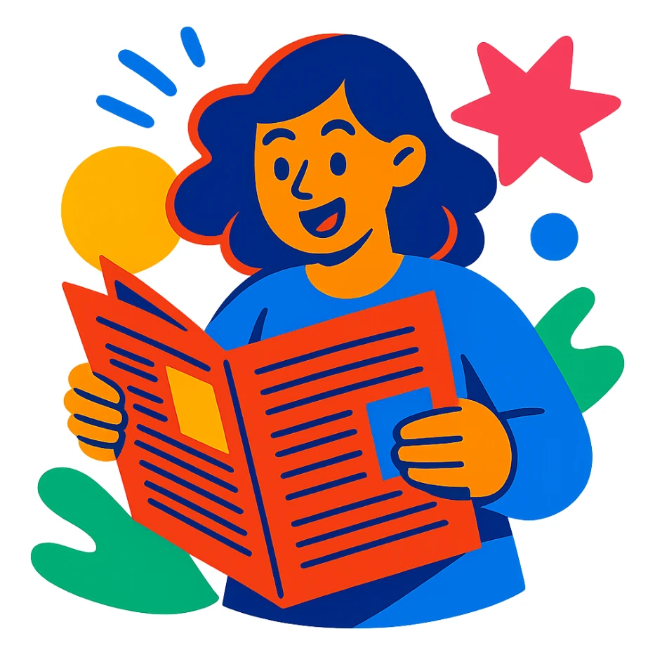 article illustration in vibrant toon style, bold colors, energetic sticker