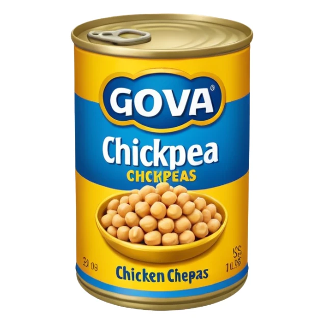 can of goya chickpeas  sticker
