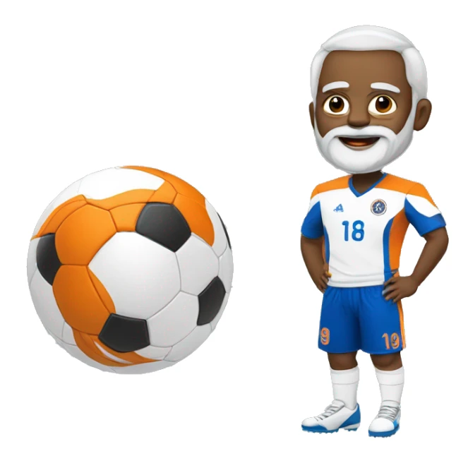 Modi moustapha a joué au football  sticker