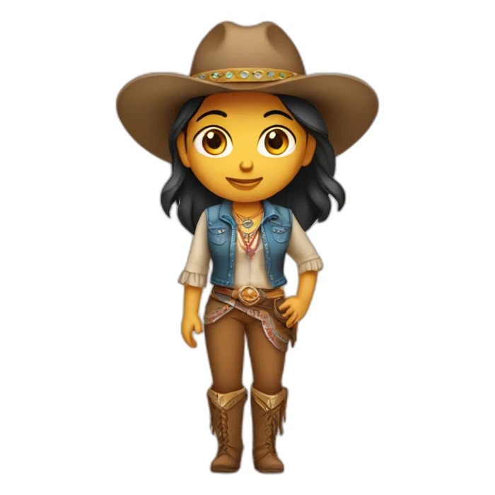 Indian girl wearing Western outfit sticker