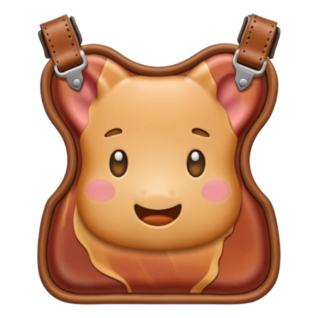 Bacon and Belt Ascii emoji sticker