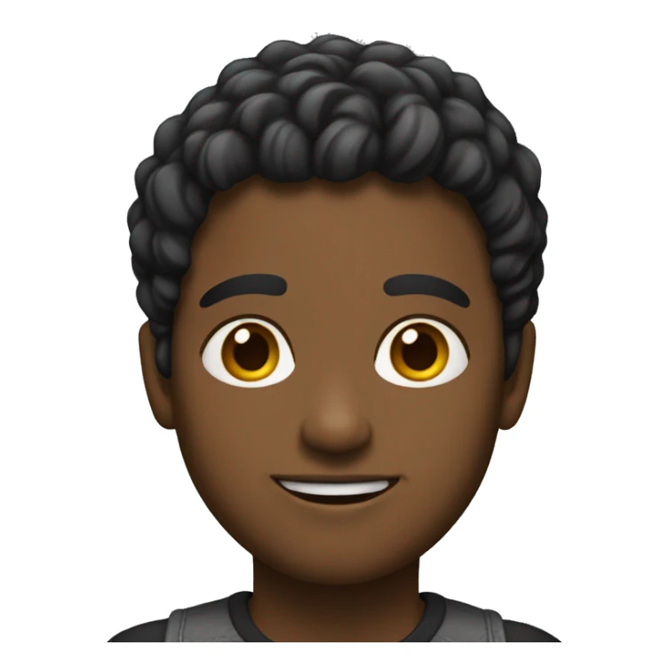 una persona de pelo negro y corto sticker