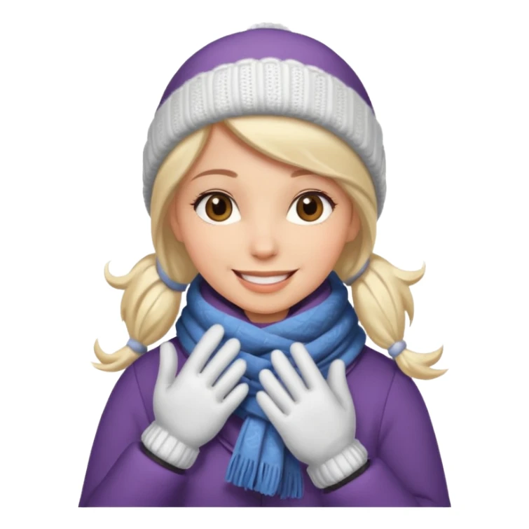 Émotif de femme en hiver  sticker
