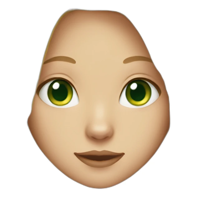 Cat female with long blonde hair an green eyes sticker