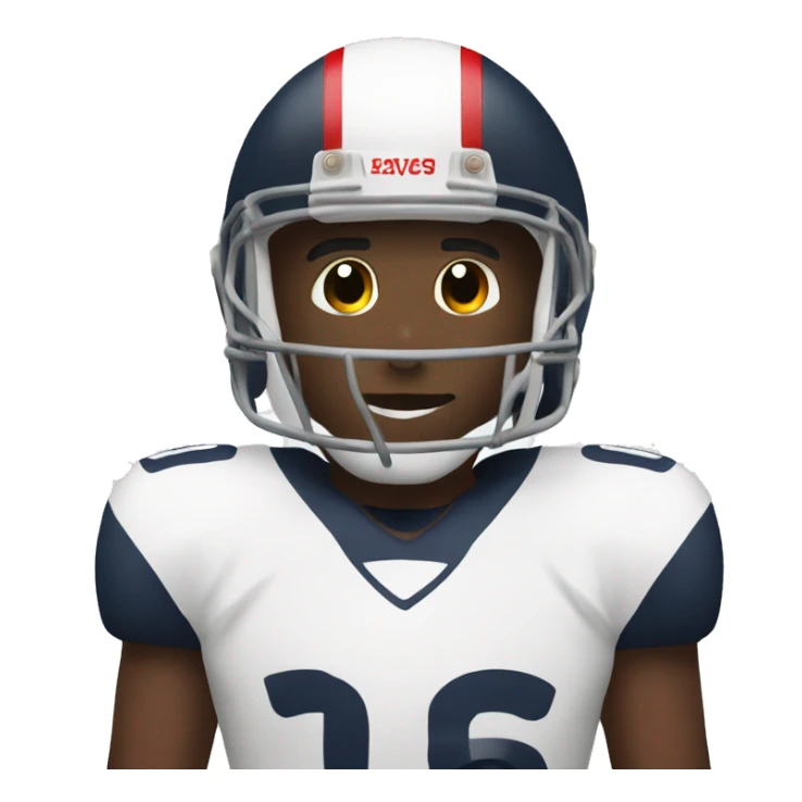 England player in bowl sticker