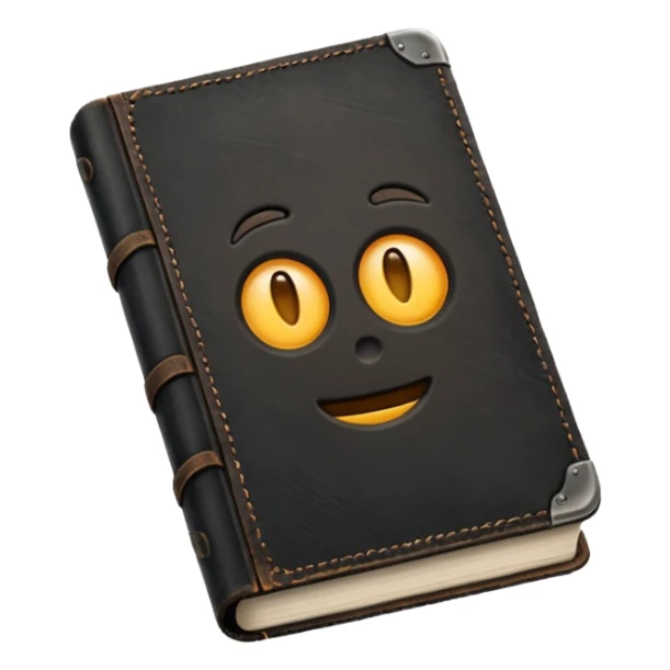 make me a black book with dust on it to show that it's old  sticker