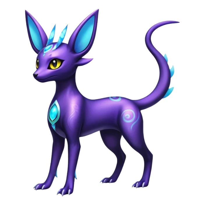 Shiny Ethereal Celestial Salandit-Umbreon-Espeon-Hybrid (Full body) sticker